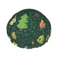thumbnail image 1 of KLL Camp In The Forest Pattern Shower Cap & Bath Cap for Women,Reversible Oversized Waterproof Shower Caps for all Hair Lengths,Elastic Reusable Bathing Hair Cap, 1 of 6