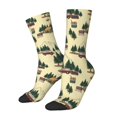 thumbnail image 1 of KLL Camping Caravan 1 Print Cool Socks Men's Women's Crew Socks Funny Crazy Novelty Stockings, 1 of 6