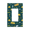 thumbnail image 1 of KLL Camping Pattern Electrical Outlet Covers, 3" x 5" 1 Pack Electric Receptacle Plug Covers for Decorator Receptacle Outlet & Switch-Style U, 1 of 6