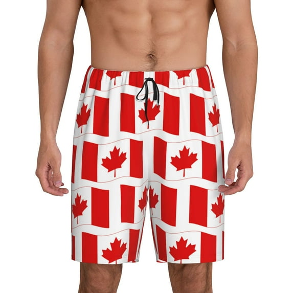 KLL Canada for Men's 1-Pack Shorts,Sleep Pajama Shorts for Men Soft Pj Shorts Men's Pajama Bottoms Sleepwear -Small