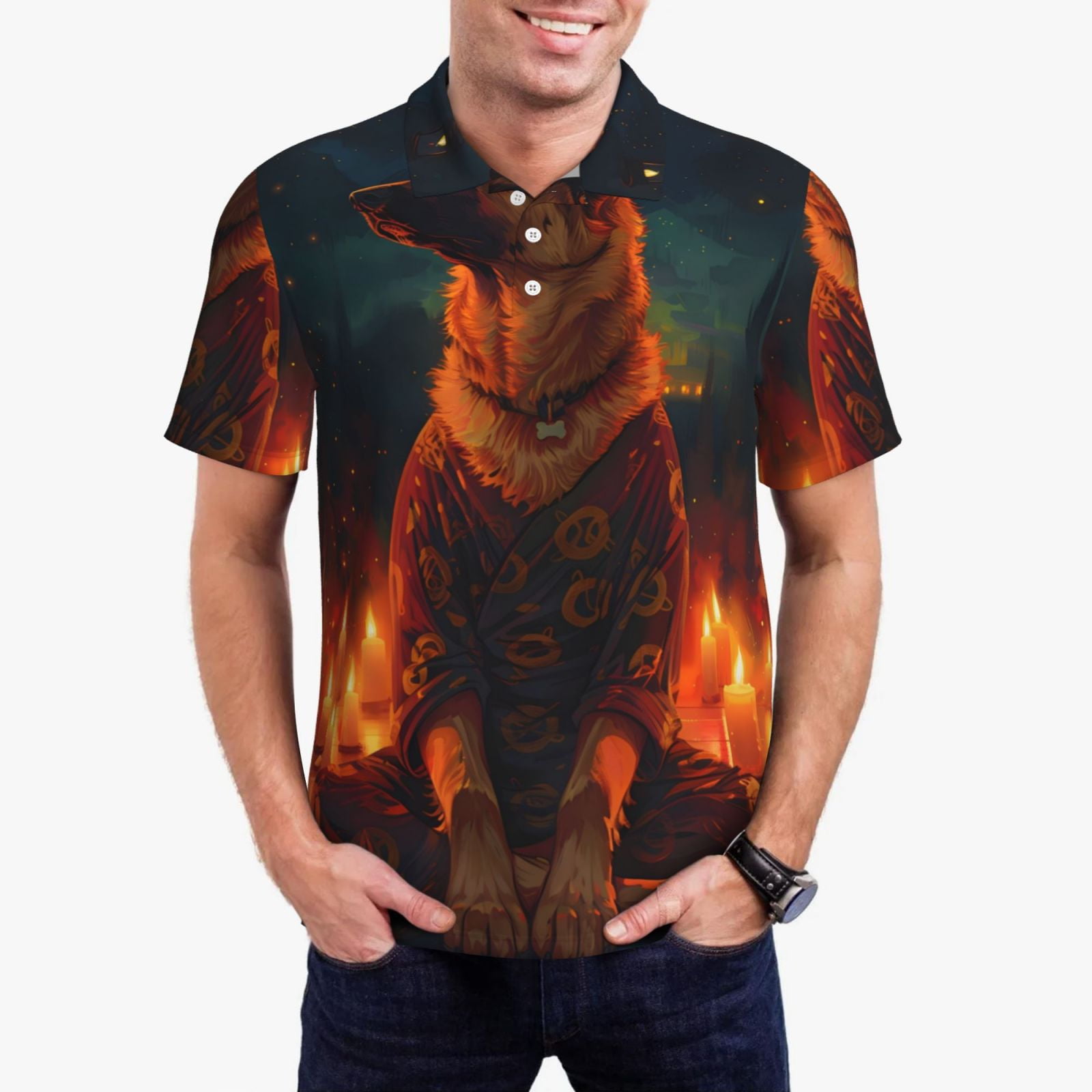 Pitbull Puppy Men's Golf Shirts