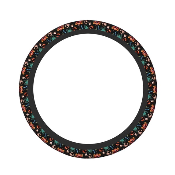 KLL Car Steering Wheel Cover, Universal 15 inch, Soft Elastic and Comfortable,Car Accessories Decorations-Animals Under Water