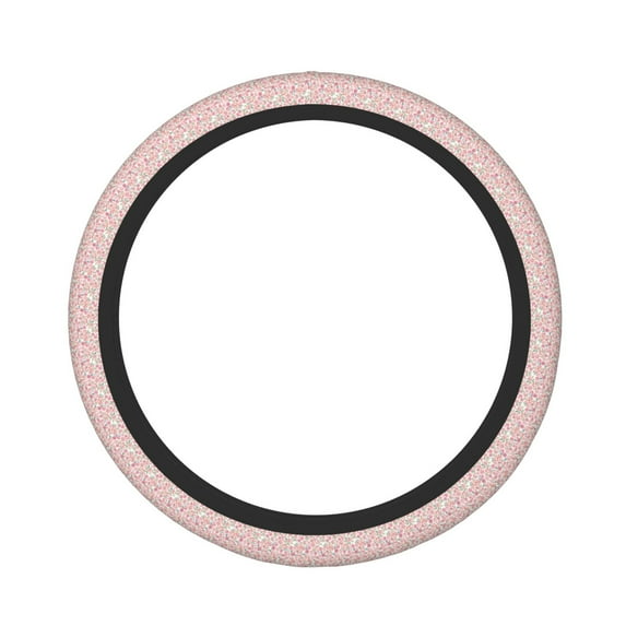 KLL Car Steering Wheel Cover, Universal 15 inch, Soft Elastic and Comfortable,Car Accessories Decorations-Floral Retro Style