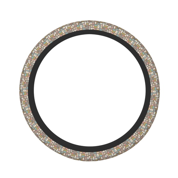 KLL Car Steering Wheel Cover, Universal 15 inch, Soft Elastic and Comfortable,Car Accessories Decorations-Kitchen Food