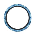 thumbnail image 1 of KLL Car Steering Wheel Cover, Universal 15 inch, Soft Elastic and Comfortable,Car Accessories Decorations Vibrant Blue Floral, 1 of 6