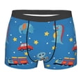 thumbnail image 1 of KLL Cartoon Animals 1 Men's Cotton Boxer Briefs Underwear-Small, 1 of 1