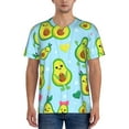 thumbnail image 1 of KLL Cartoon Avocado for Men's Baseball Shirts,Short Sleeve Casual Shirts Button Down Shirt for Men Beach Summer Wedding Shirt-XX-Large, 1 of 7