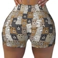 thumbnail image 1 of KLL Cartoon Bear Pattern Workout Shorts for Women Scrunch Short Gym Yoga Running Sport Active Exercise Fitness Shorts, 1 of 8