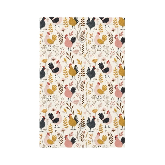 KLL Cartoon Chickens Pattern Electrical Outlet Covers, 3" x 5" 1 Pack Electric Receptacle Plug Covers for Decorator Receptacle Outlet & Switch-Style V