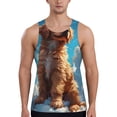 thumbnail image 1 of KLL Cartoon Cloud Puppy Print Men's Muscle Gym Workout Stringer Tank Tops Bodybuilding Fitness T-Shirts Tank Tops Men-3X-Large, 1 of 7