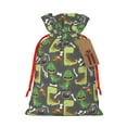 thumbnail image 1 of KLL Cartoon Dinosaurs (2) for Christmas Gift Bag,Holiday Bags for Gifts Christmas Bags & Drawstring Gift Pouch Reusable Holiday Gift Bags & Party Favor Bags (1 PCS)-Small, 1 of 9