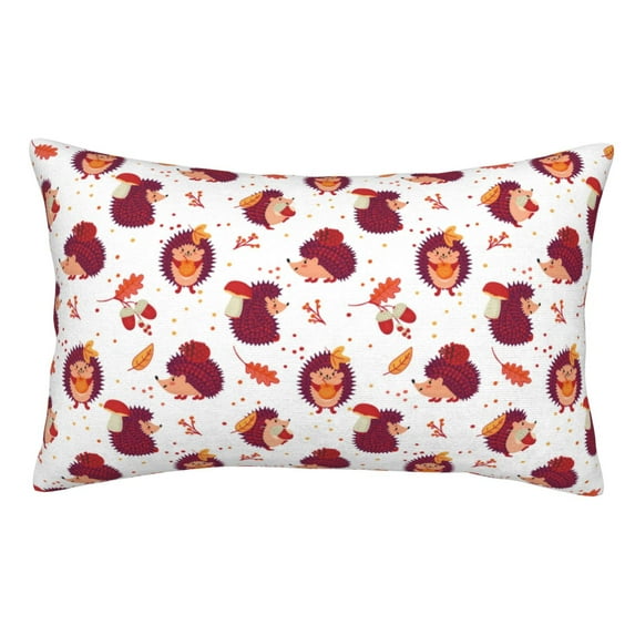 KLL Cartoon Hedgehogs Pillow Covers Envelope Closure,Super Soft and Cozy Fuzzy Fleece Pillow Case Cover 20"x30"