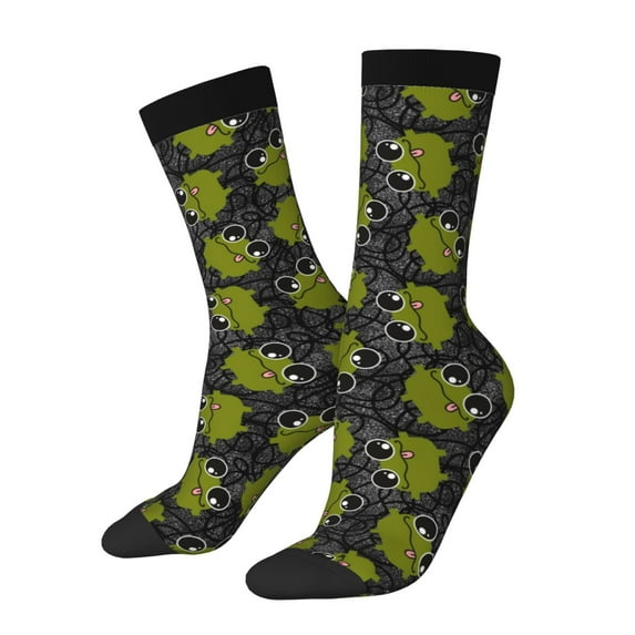 KLL Cartoon Kawaii Frogs1 Print Cool Socks Men's Women's Crew Socks Funny Crazy Novelty Stockings