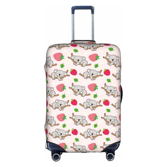 KLL Cartoon Koala Bear Luggage Cover Suitcase Cover Suitcase Protector (Luggage not included)-Medium