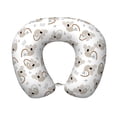 thumbnail image 1 of KLL Cartoon Koala Pattern Memory Foam Cervical Neck Pillow Versatile U-Shaped Pillows for Home/Office/Camping/Travelling/Soft Washable Cover, 1 of 8