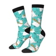 thumbnail image 1 of KLL Cartoon Llamas Print Cool Socks Men's Women's Crew Socks Funny Crazy Novelty Stockings, 1 of 6