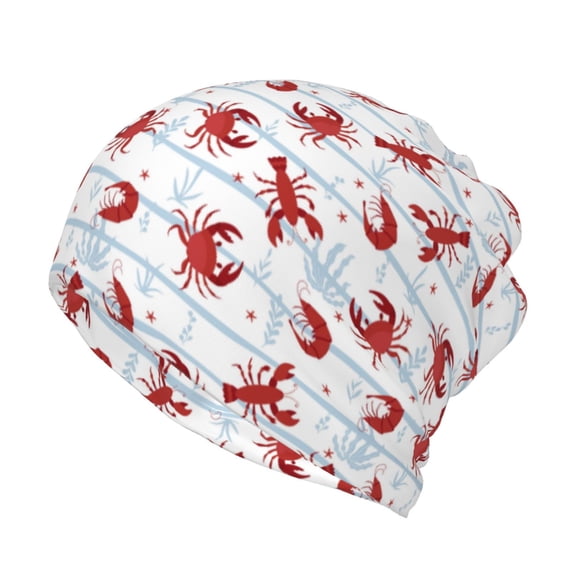 KLL Cartoon Lobsters Pirnt Wicking Running Beanie Head Wrap Cycling Bandana for Men Women