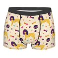 thumbnail image 1 of KLL Cartoon Poodle Dog Men's Cotton Boxer Briefs Underwear-Medium, 1 of 8