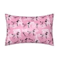 thumbnail image 1 of KLL Cartoon Poodle Dog Pattern Silk Pillowcase for Hair and Skin Standard Size 20"X 30" Soft Breathable Pillow Covers for Sleeping, 1 of 6