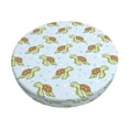 thumbnail image 1 of KLL Cartoon Sea Turtle Round Bar Chair Cushion Cover 14 inch ,Bar Stool Protector with Elastic, Soft Washable, 1 of 6