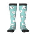 thumbnail image 1 of KLL Cartoon Teeth1 Print Cool Socks Men's Women's Crew Socks Funny Crazy Novelty Stockings, 1 of 6