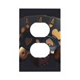 thumbnail image 1 of KLL Casino Cards Poker Pattern Electrical Outlet Covers, 3" x 5" 1 Pack Electric Receptacle Plug Covers for Decorator Receptacle Outlet & Switch-Style S, 1 of 6