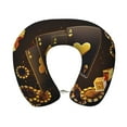 thumbnail image 1 of KLL Casino Playing Cards Pattern Memory Foam Cervical Neck Pillow Versatile U-Shaped Pillows for Home/Office/Camping/Travelling/Soft Washable Cover, 1 of 8