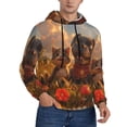 thumbnail image 1 of KLL Cat Dog Friendship Print Mens Hoodie Long Sleeve Casual Pullover Hooded Sweatshirt Fashion Drawstring Hoodies with Pocket-Medium, 1 of 6