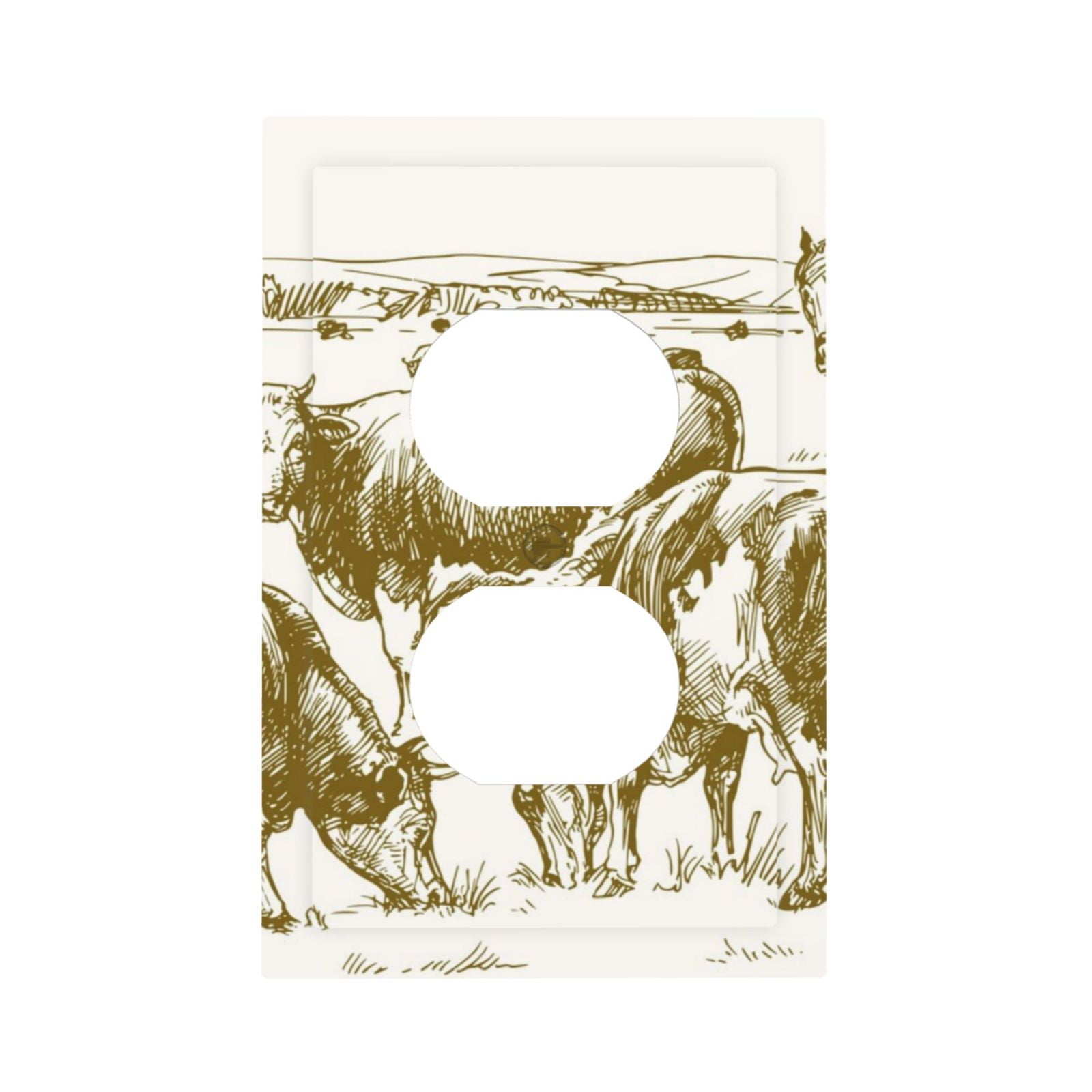 KLL Cattle Drive By Two Cowboys 1 Pattern Electrical Outlet Covers, 3 ...