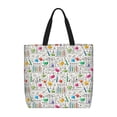 thumbnail image 1 of KLL Chemical Flasks And Test Tubes Pattern Aesthetic Tote Bag for Women Beach Bag Shopping Bags Shoulder Bag Reusable Grocery Bags, 1 of 5