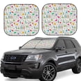 thumbnail image 1 of KLL Chemical Flasks And Test Tubes Windshield Sun Shade 2-Piece Foldable Car Front Window Sunshade for Most Sedans SUV Truck- Small, 1 of 5