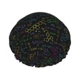 thumbnail image 1 of KLL Chemistry Formulas Pattern Shower Cap & Bath Cap for Women,Reversible Oversized Waterproof Shower Caps for all Hair Lengths,Elastic Reusable Bathing Hair Cap, 1 of 6