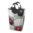 thumbnail image 1 of KLL Cherries Laid Laundry Hamper,Large Canvas Fabric Lightweight Storage Basket Toy Organizer Dirty Clothes Collapsible Waterproof, 1 of 6