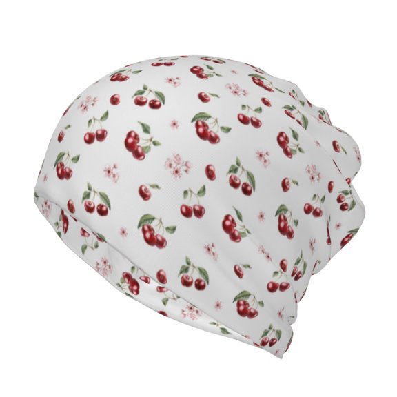 KLL Cherry Berries Pirnt Wicking Running Beanie Head Wrap Cycling Bandana for Men Women