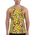 thumbnail image 1 of KLL Chicken Cartoon Print Men's Muscle Gym Workout Stringer Tank Tops Bodybuilding Fitness T-Shirts Tank Tops Men-XX-Large, 1 of 7
