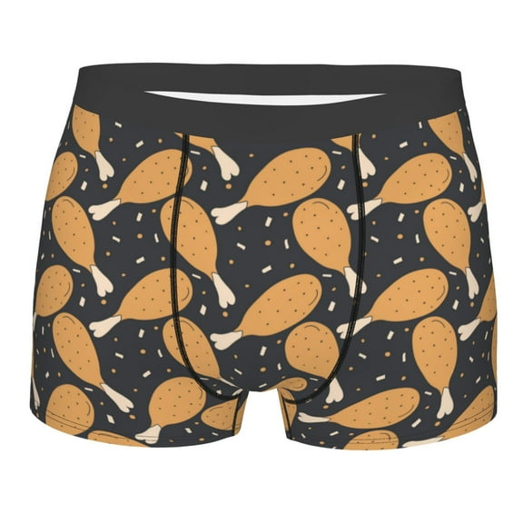 KLL Chicken Legs Men's Cotton Boxer Briefs Underwear-Small