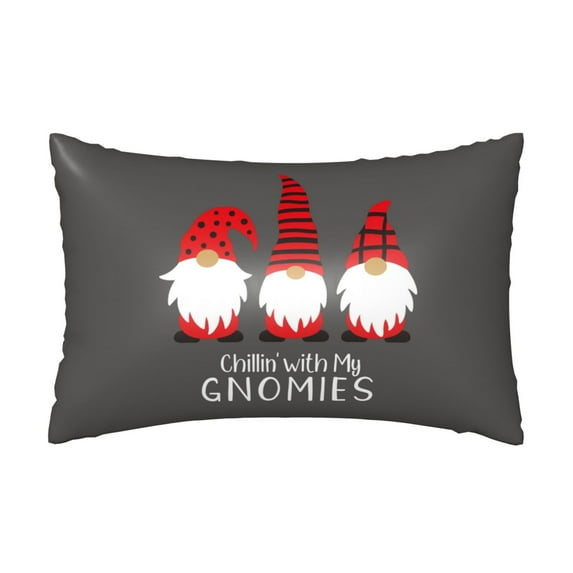 KLL Chillin with My Gonme Pattern Silk Pillowcase for Hair and Skin Standard Size 20"X 30" Soft Breathable Pillow Covers for Sleeping
