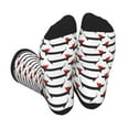 thumbnail image 1 of KLL Christmas Dachshund Print Cool Socks Men's Women's Crew Socks Funny Crazy Novelty Stockings, 1 of 7