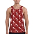thumbnail image 1 of KLL Christmas Deer Head Print Men's Muscle Gym Workout Stringer Tank Tops Bodybuilding Fitness T-Shirts Tank Tops Men-3X-Large, 1 of 7