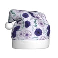 thumbnail image 1 of KLL Christmas Hats for Adults Plush Daisies Flowers Print Santa Hat Xmas Fluffy Santa Claus Hat for Women Men, 1 of 6