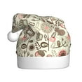 thumbnail image 1 of KLL Christmas Hats for Adults Plush Squirrel In The Forest Print Santa Hat Xmas Fluffy Santa Claus Hat for Women Men, 1 of 6