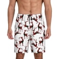 thumbnail image 1 of KLL Christmas Plaid Moose for Men's 1-Pack Shorts,Sleep Pajama Shorts for Men Soft Pj Shorts Men's Pajama Bottoms Sleepwear -X-Large, 1 of 7
