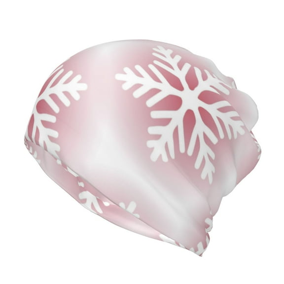 KLL Christmas Snowflakes Pirnt Wicking Running Beanie Head Wrap Cycling Bandana for Men Women