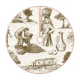 thumbnail image 1 of KLL Christmas Tree Skirt,Party Decorations Farmhouse for Christmas Decorations Holiday Party 30" -Olive Picking, 1 of 6