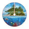 thumbnail image 1 of KLL Christmas Tree Skirt,Party Decorations Farmhouse for Christmas Decorations Holiday Party 48" -Island And Coral Reef, 1 of 6
