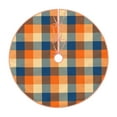 thumbnail image 1 of KLL Christmas Tree Skirt,Party Decorations Farmhouse for Christmas Decorations Holiday Party 48" -Warm Orange Plaid, 1 of 6