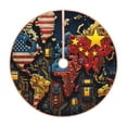 thumbnail image 1 of KLL Christmas Tree Skirt,Party Decorations Farmhouse for Christmas Decorations Holiday Party 48" -World Map Of Digital Circuits, 1 of 1