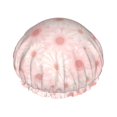thumbnail image 1 of KLL Chrysanthemum Pattern Shower Cap & Bath Cap for Women,Reversible Oversized Waterproof Shower Caps for all Hair Lengths,Elastic Reusable Bathing Hair Cap, 1 of 6