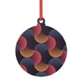 thumbnail image 1 of KLL Circular Stripes Pattern Acrylic Christmas Ornaments,1 PCS Xmas Tree Decor with Ribbon 3" Christmas Décor Christmas Pendant for Hanging on Tree & Party Favors-Round Shape, 1 of 7