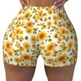 thumbnail image 1 of KLL Classical Cute Sunflower Pattern Workout Shorts for Women Scrunch Short Gym Yoga Running Sport Active Exercise Fitness Shorts, 1 of 5